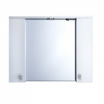 РАСПРОДАЖА!!!Шкаф-зеркало, 90 см, белый, Rise, IDDIS, RIS90W0i99 